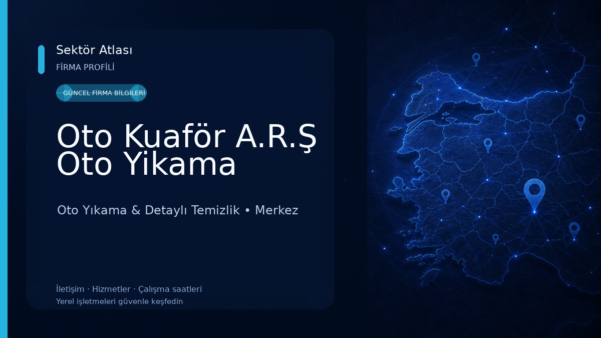 Oto Kuaför A.R.Ş Oto Yikama Oto Yıkama & Detaylı Temizlik