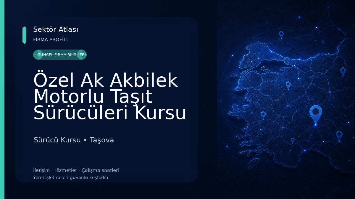 Özel Ak Akbilek Motorlu Taşıt Sürücüleri Kursu Sürücü Kursu