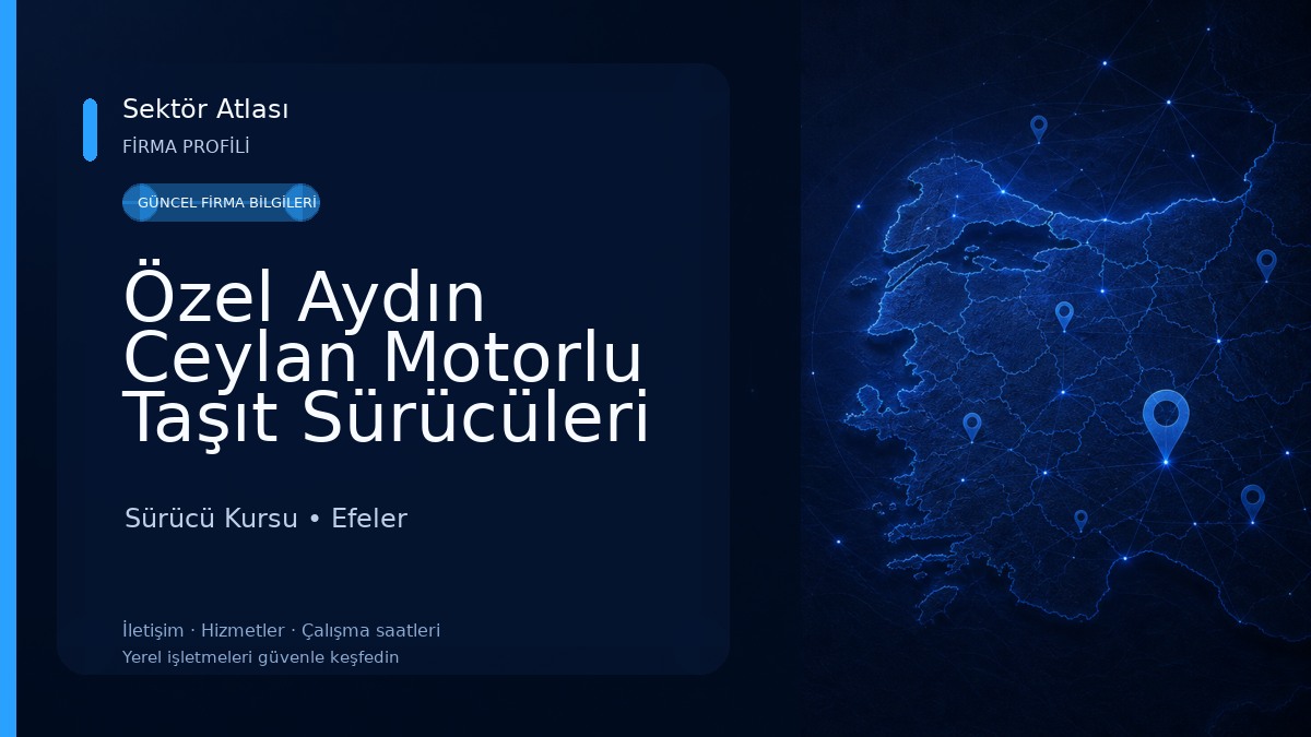 Özel Aydın Ceylan Motorlu Taşıt Sürücüleri Kursu Sürücü Kursu