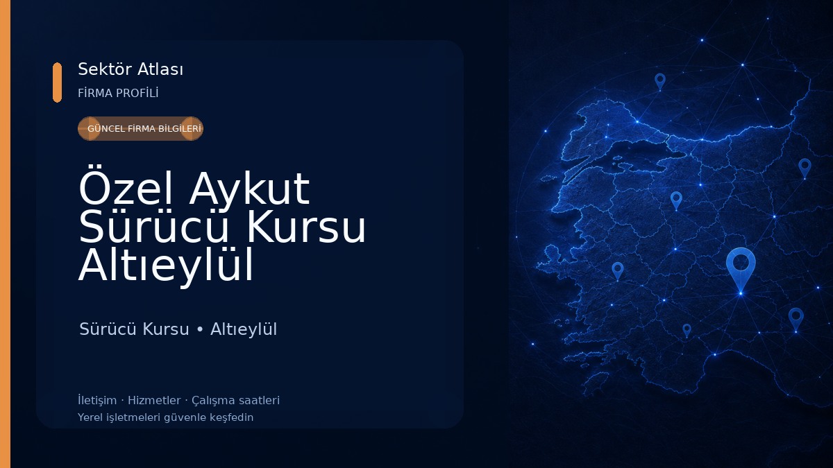Özel Aykut Sürücü Kursu Altıeylül Sürücü Kursu