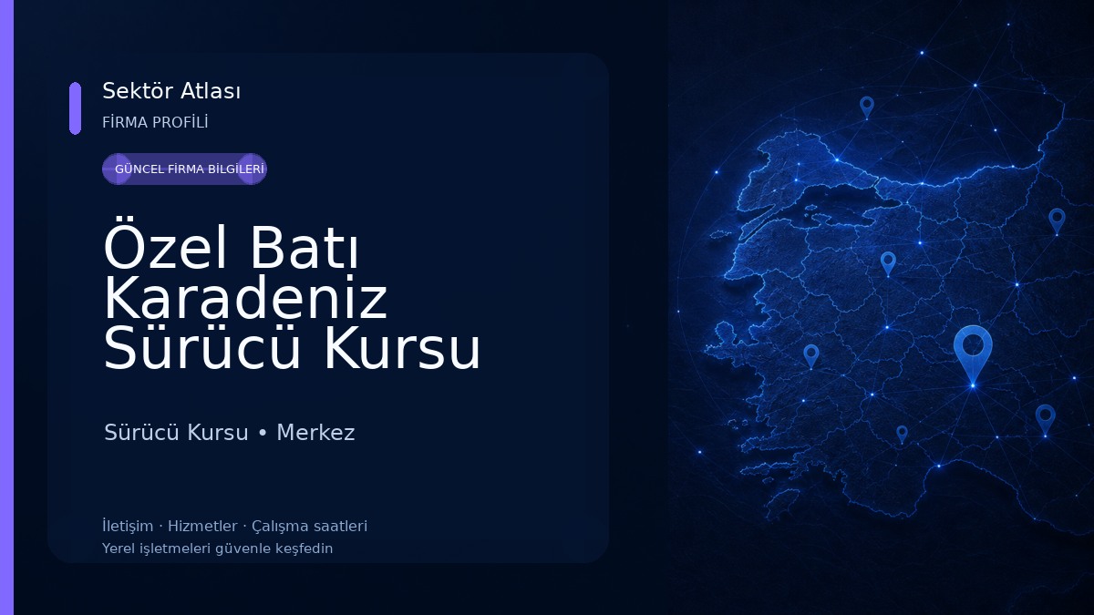 Özel Batı Karadeniz Sürücü Kursu mtsk