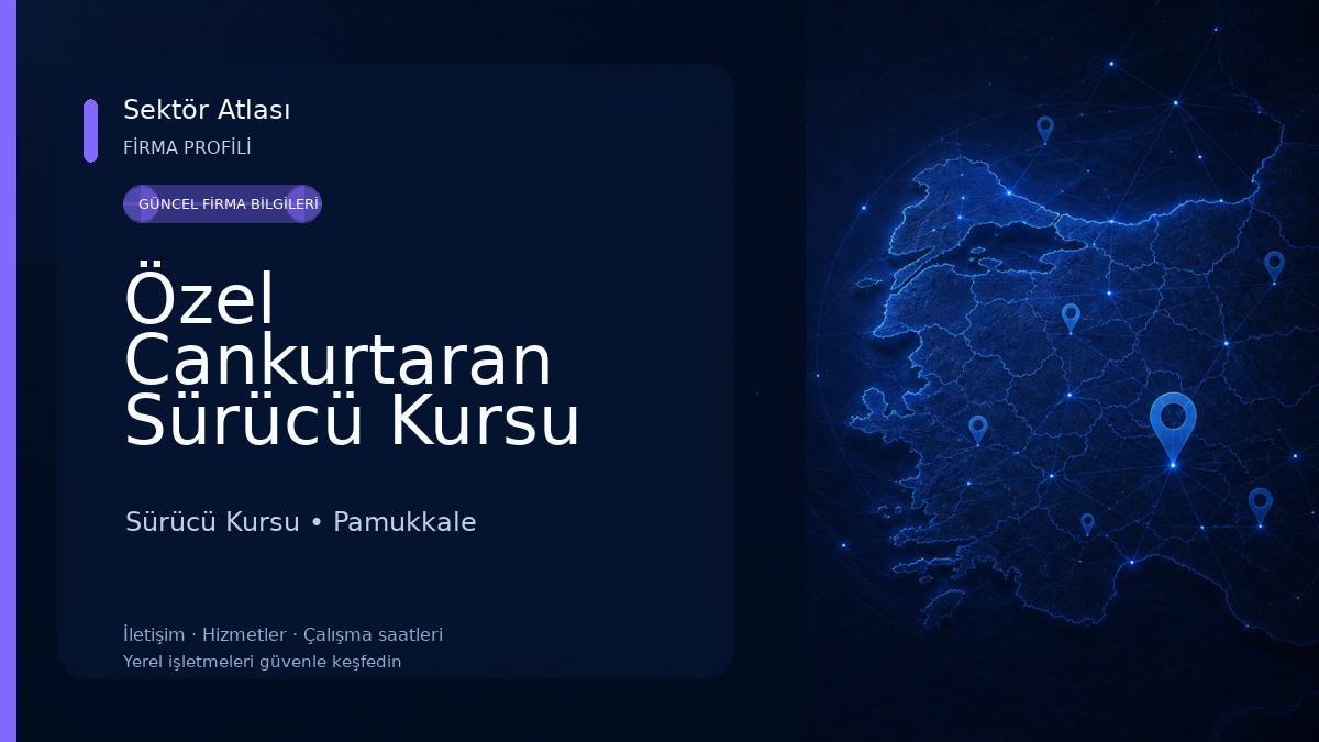 Özel Cankurtaran Sürücü Kursu Sürücü Kursu