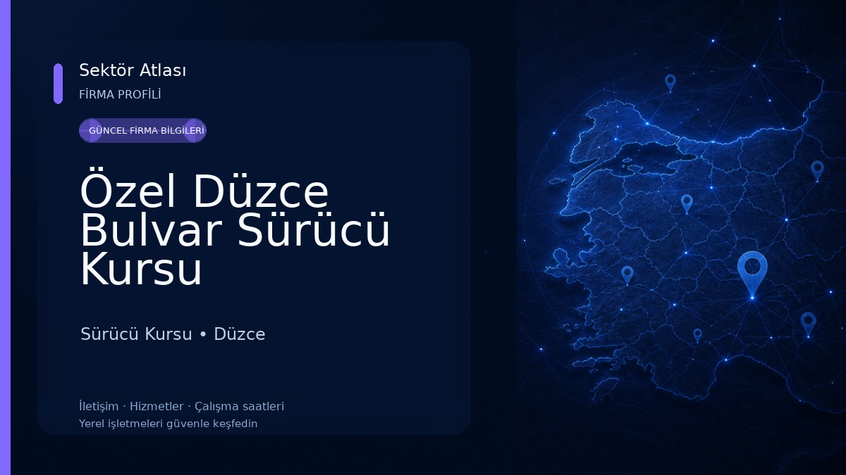 Özel Düzce Bulvar Sürücü Kursu Sürücü Kursu