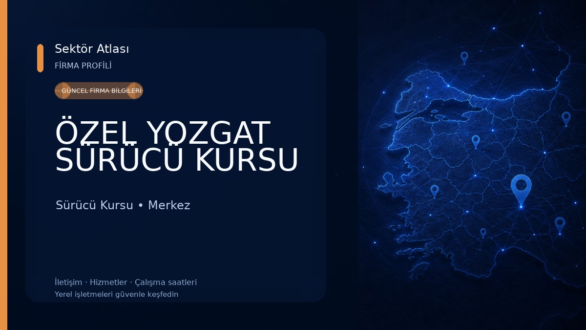 ÖZEL YOZGAT SÜRÜCÜ KURSU