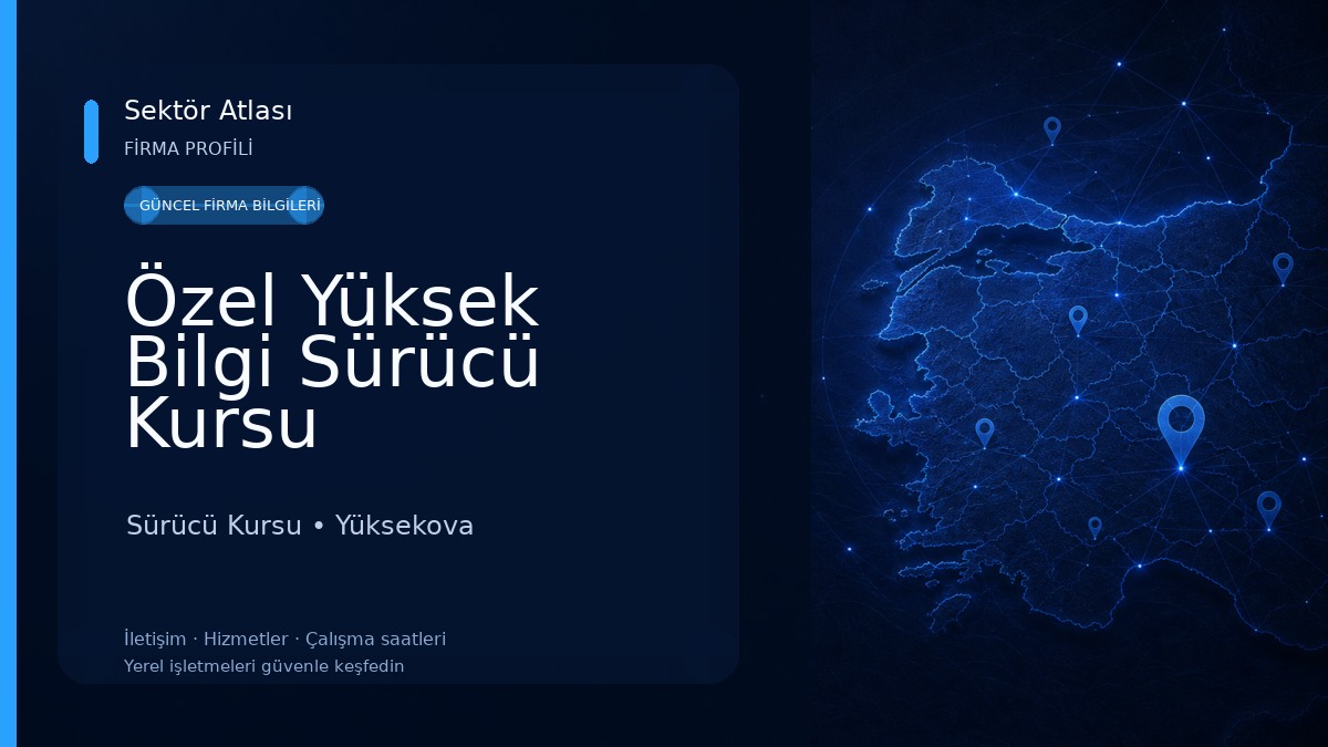 Özel Yüksek Bilgi Sürücü Kursu Sürücü Kursu