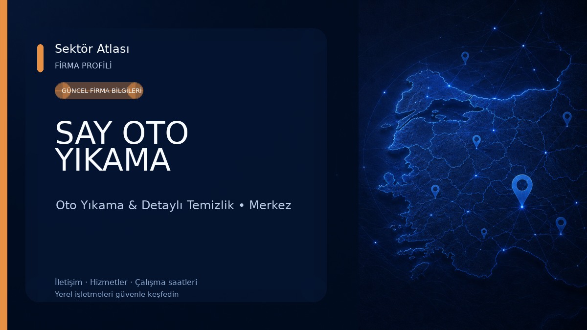 SAY OTO YIKAMA Oto Yıkama & Detaylı Temizlik