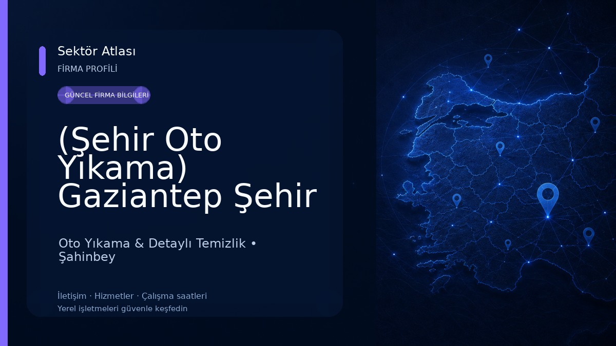 (Şehir Oto Yıkama) Gaziantep Şehir Hastanesi Oto Yıkama Oto Yıkama & Detaylı Temizlik