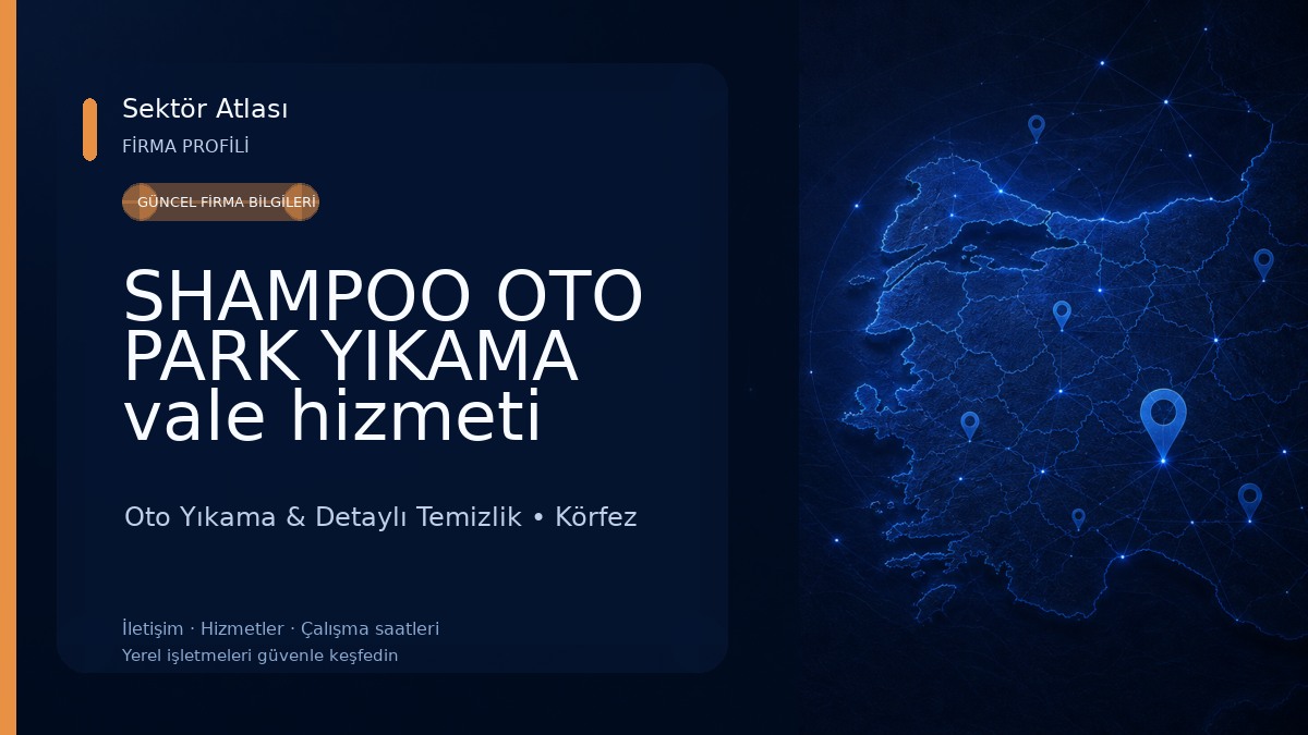 SHAMPOO OTO PARK YIKAMA vale hizmeti vardır ( işletmemizde. Detaylı oto. Temizlik vardır Oto Yıkama & Detaylı Temizlik