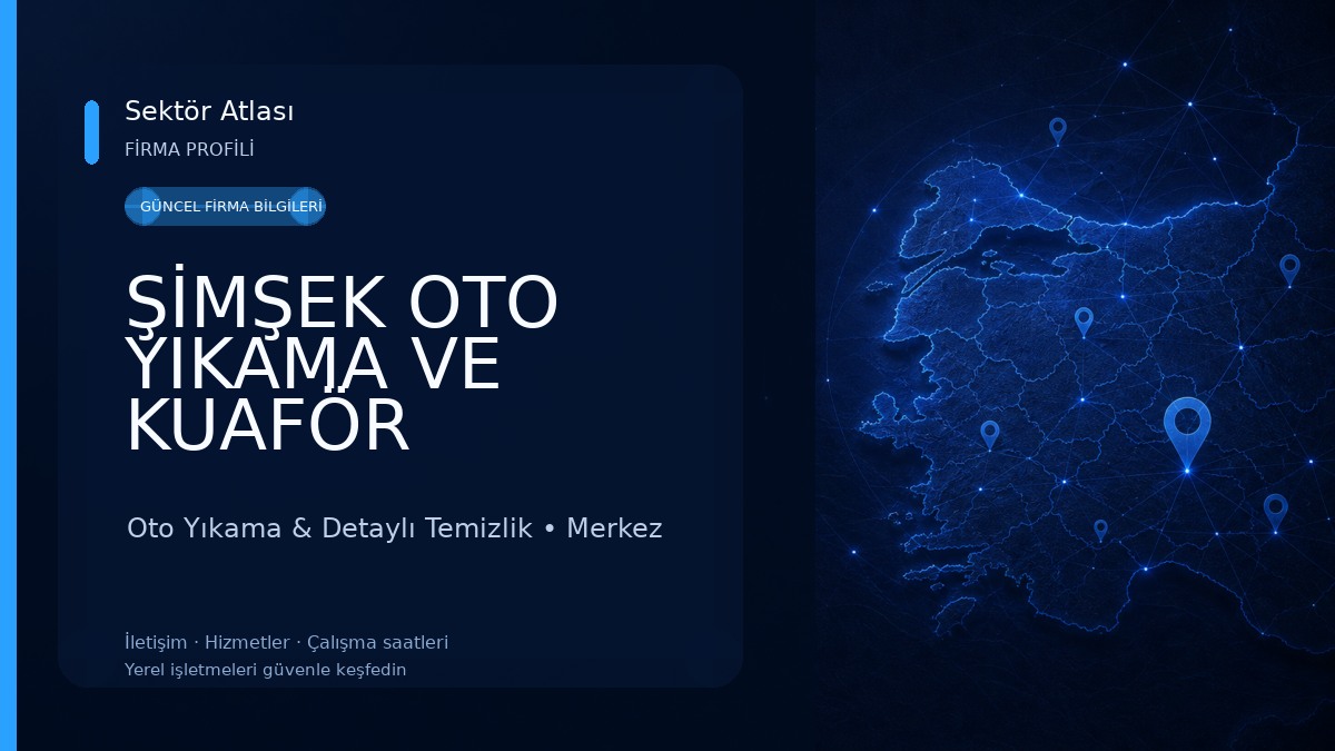 ŞİMŞEK OTO YIKAMA VE KUAFÖR Oto Yıkama & Detaylı Temizlik