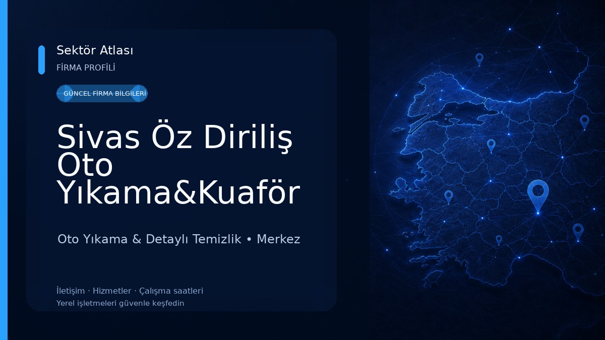 Sivas Öz Diriliş Oto Yıkama&Kuaför Oto Yıkama & Detaylı Temizlik