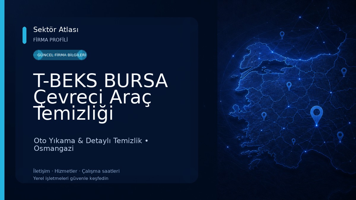 T-BEKS BURSA Çevreci Araç Temizliği