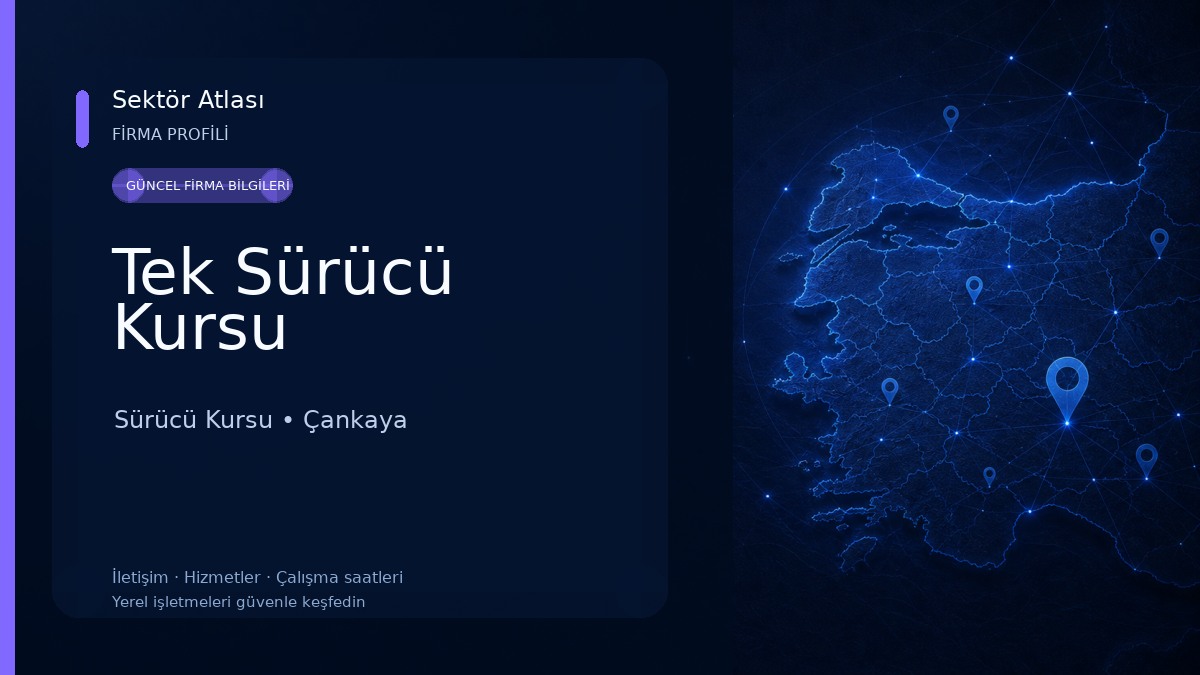 Tek Sürücü Kursu