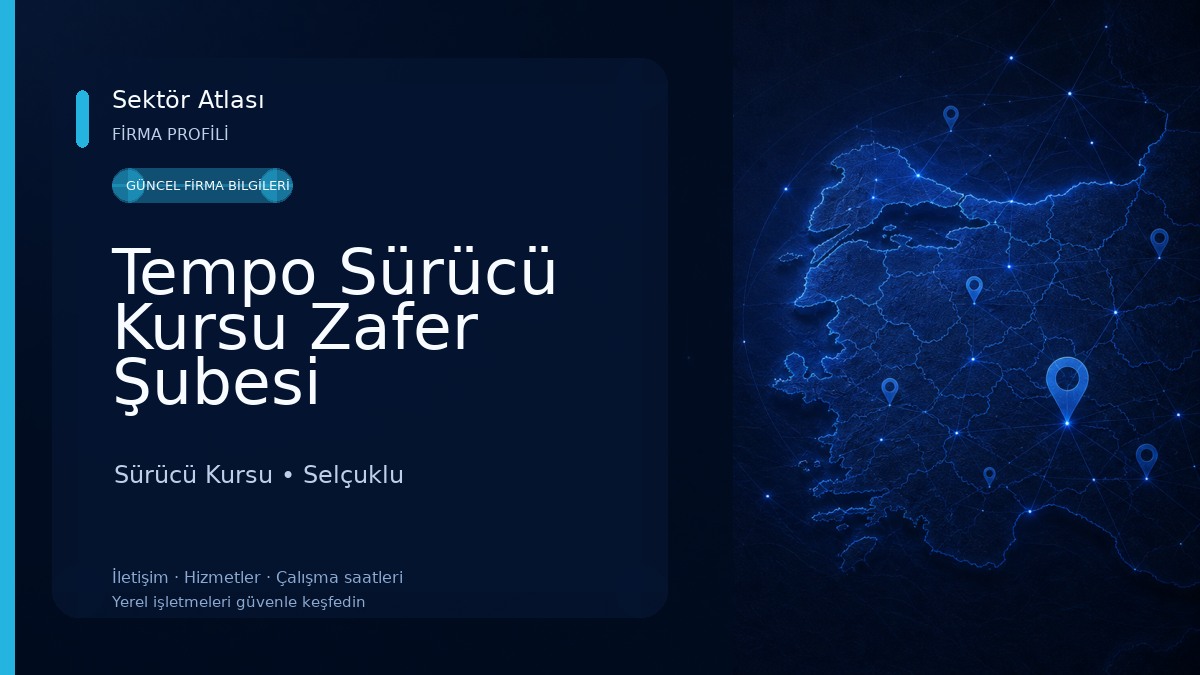 Tempo Sürücü Kursu Zafer Şubesi Sürücü Kursu