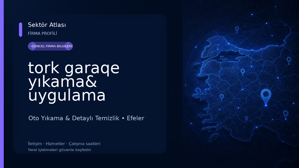 tork garaqe yıkama& uygulama merkezi