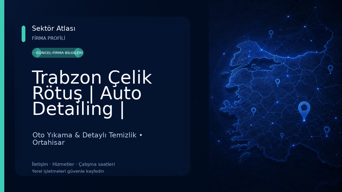 Trabzon Çelik Rötuş | Auto Detailing | Boyasız Göçük Onarım | Boya & Kaporta Oto Yıkama & Detaylı Temizlik