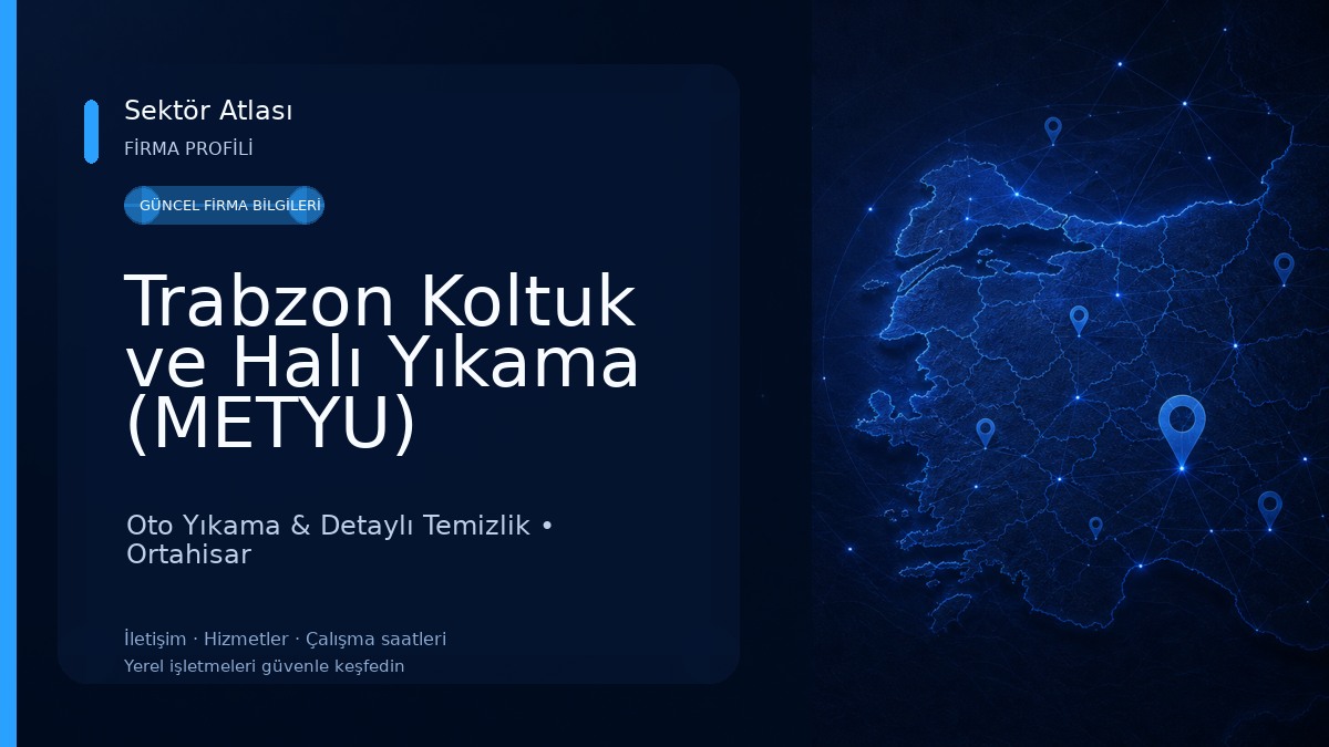 Trabzon Koltuk ve Halı Yıkama (METYU) 