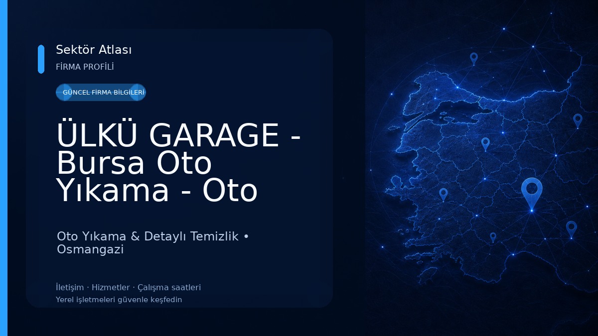 ÜLKÜ GARAGE - Bursa Oto Yıkama - Oto Kuaför