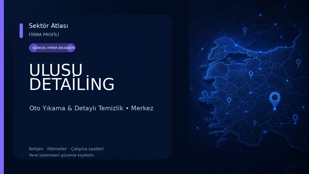 ULUSU DETAİLİNG Oto Yıkama & Detaylı Temizlik