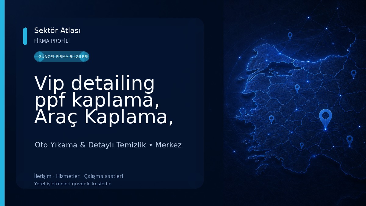 Vip detailing ppf kaplama, Araç Kaplama, Cam flimi, seramik kaplama, pasta cila oto kuaför Oto Yıkama & Detaylı Temizlik